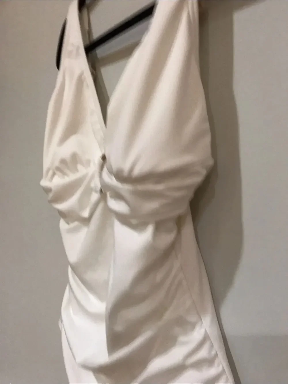 MICHAEL Michael Kors Cream One-Piece Swimsuit with Gold Ring Detail